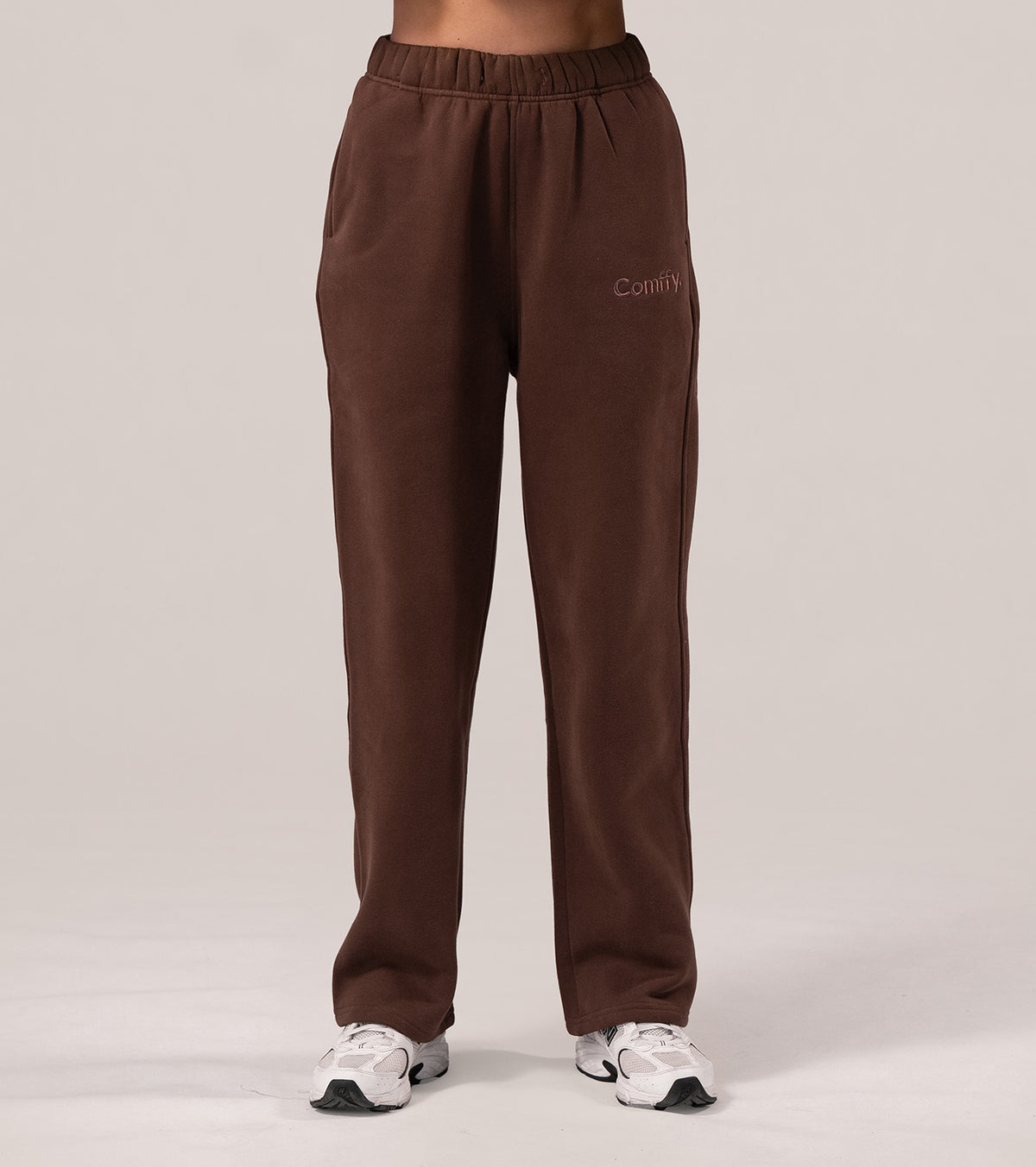 Straight leg tracksuits - chocolate