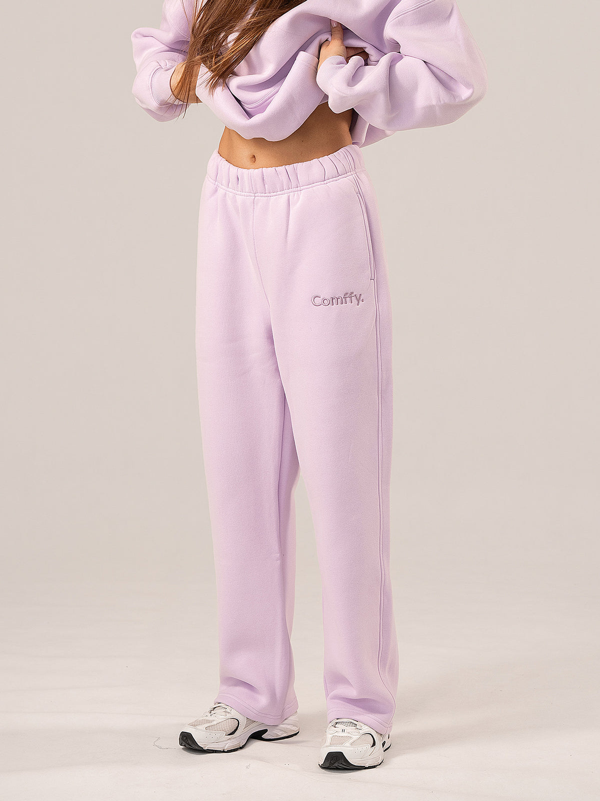 Straight leg tracksuits - lilac