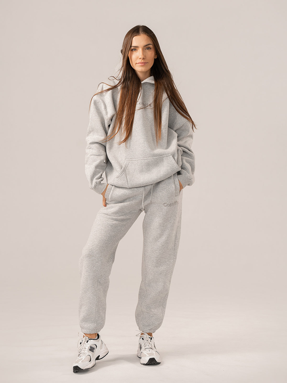 Tracksuits with drawstring - grey